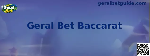 Representação do jogo Geral Bet Baccarat